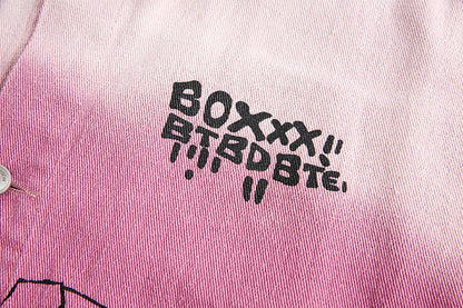 TODAMU® American retro washed spray print jacket