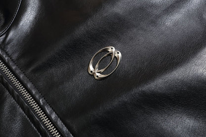 TODAMU® Women's New American Retro Loose Lamb Wool Leather Jacket