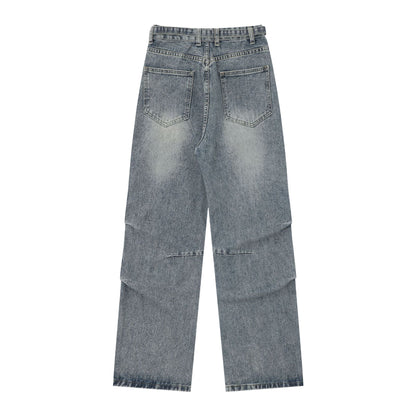 TODAMU® Women's New Loose American Retro Washed Denim Trousers