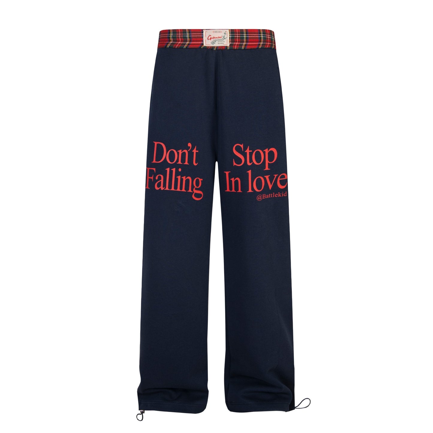 TODAMU® women's clothing American retro hottie embroidery splicing casual trousers