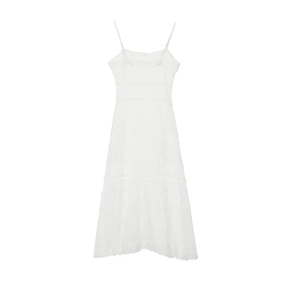 TODAMU® women's American retro lace-trimmed suspender dress