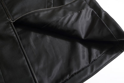 TODAMU® Women's New American Retro Loose Leather Jacket