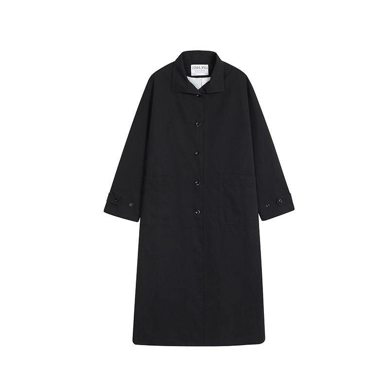 TODAMU® Loose-Fit Stand Collar Trench Coat