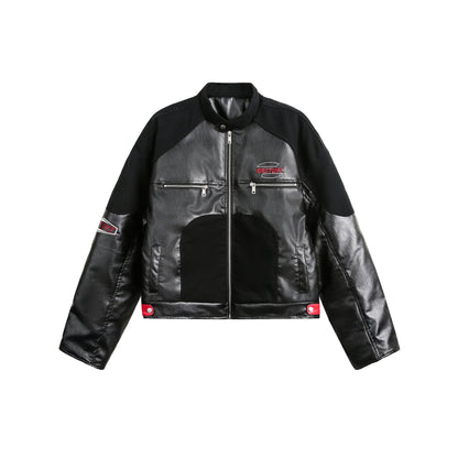 TODAMU® new winter style American street fashion motorcycle embroidered hot girl cotton jacket