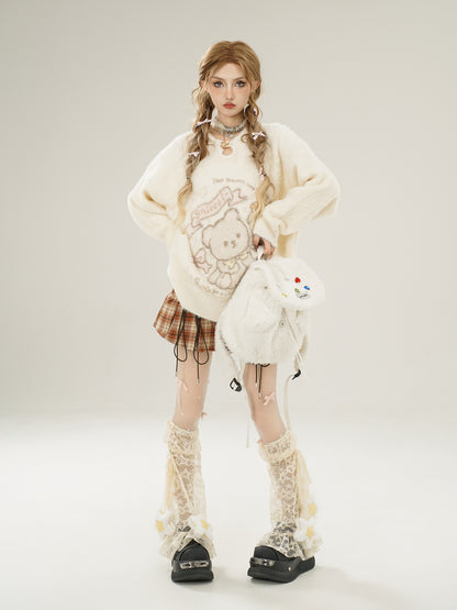 TODAMU® women's clothing sweet girly furry loose sweater