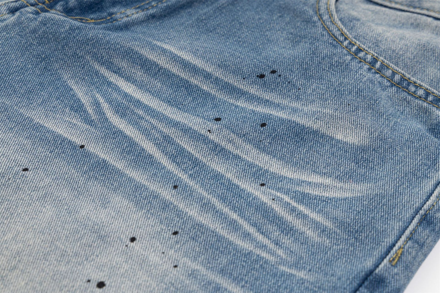 TODAMU® merican Retro Street Trend Washed Denim Trousers