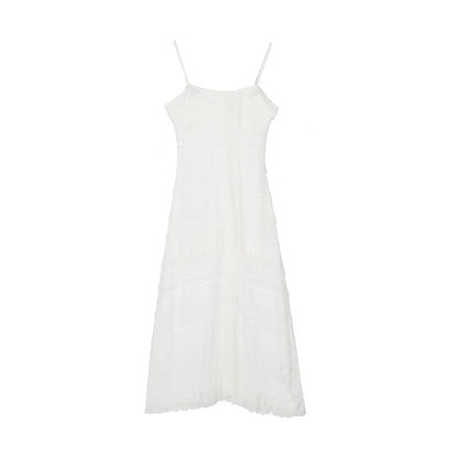 TODAMU® women's American retro lace-trimmed suspender dress