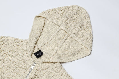 TODAMU® Women's New American Retro Hooded Knitted Cardigan Sweater