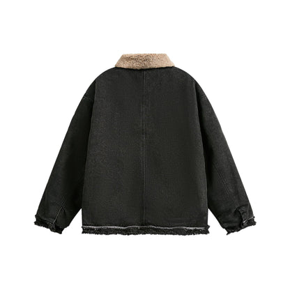 TODAMU® new winter new sweet retro loose denim and cotton jacket