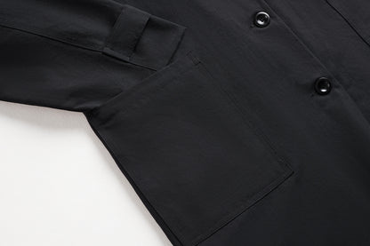 TODAMU® Loose-Fit Stand Collar Trench Coat