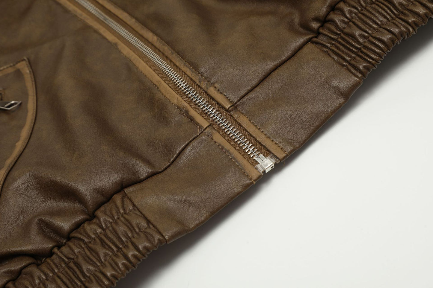 TODAMU® Women's American Retro Loose Simple Leather Jacket