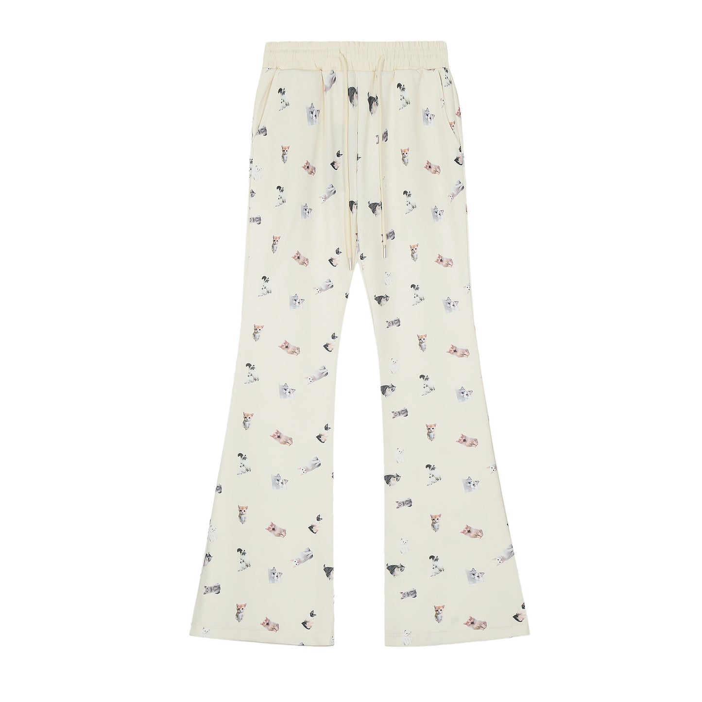 TODAMU® Women's New American Retro Casual All-over Printed Embroidered Sweatpants Trousers