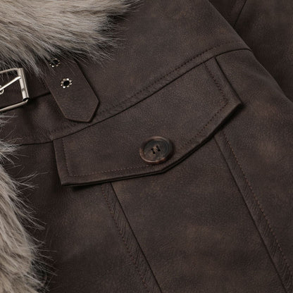 TODAMU® new winter style high-quality loose fur all-in-one cotton jacket