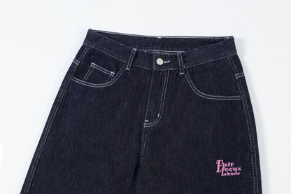 TODAMU® American Retro Spliced Straight Jeans