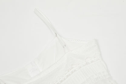 TODAMU® women's American retro lace-trimmed suspender dress