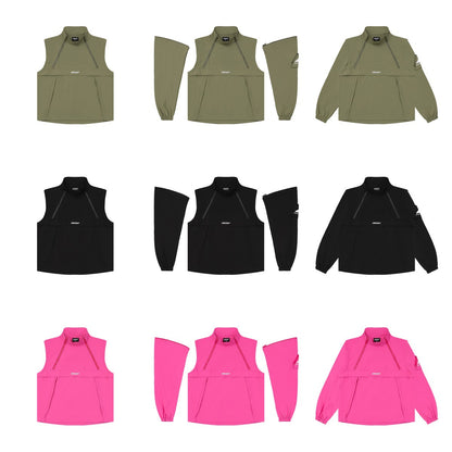 TODAMU® Women's Personalized Functional Removable Sleeve Jacket Top