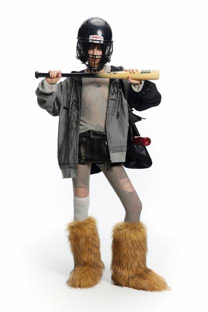 TODAMU® Women's American Retro Phantom Street Hoodie Jacket