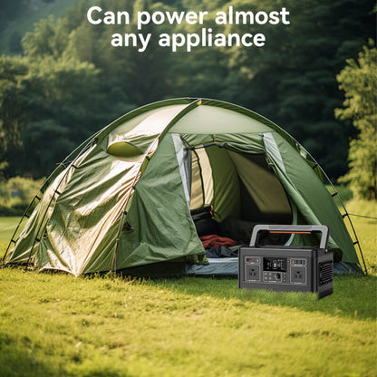 520Wh 500W Pure Sine Wave Lithium Battery Generator for Camping, Emergency, Home Backup