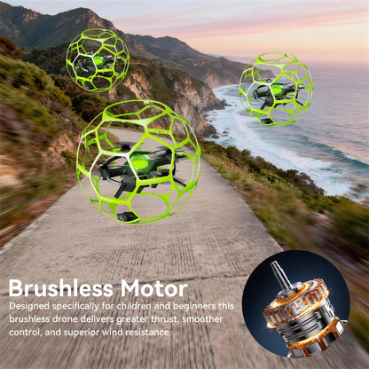 TODAMU H5 Camera Drone with 360° Protective Cage for Beginners