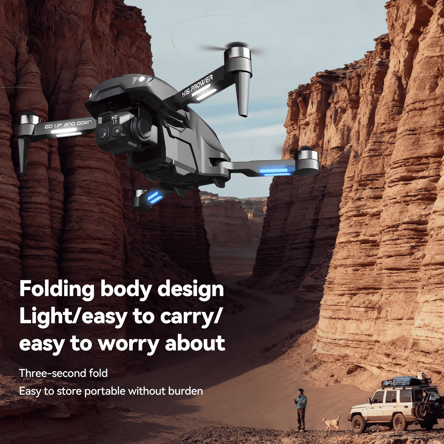 TODAMU H16 Prowler 4K Camera Drone with Obstacle Avoidance & Smart Flight Modes