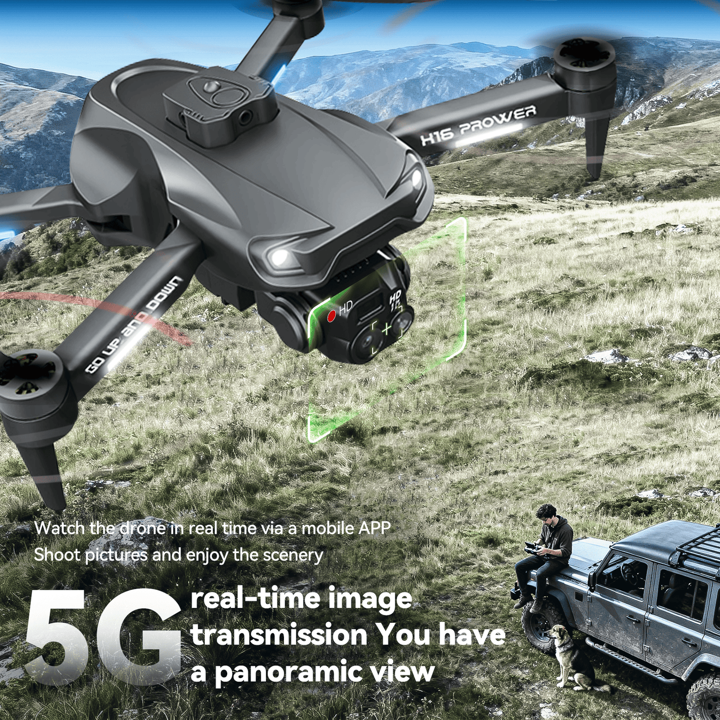 TODAMU H16 Prowler 4K Camera Drone with Obstacle Avoidance & Smart Flight Modes