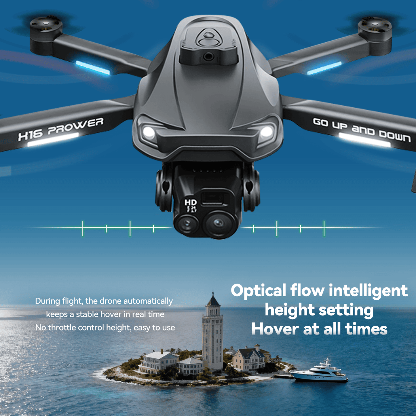 TODAMU H16 Prowler 4K Camera Drone with Obstacle Avoidance & Smart Flight Modes